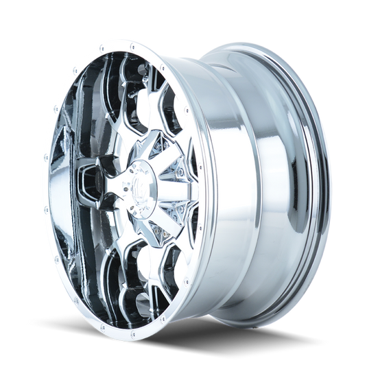 Mayhem 8015 Warrior 20x9 / 8x180 BP / 18mm Offset / 124.1mm Hub Chrome Wheel