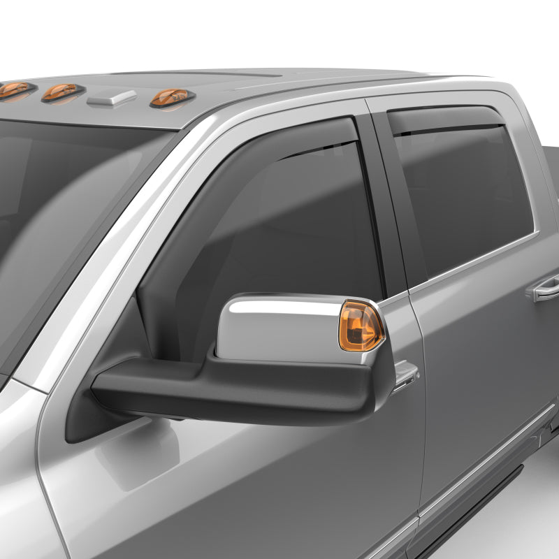 Load image into Gallery viewer, EGR 19-23 Ram 2500/3500 In-Channel Window Visors Front/Rear Set Matte Black Crew Cab
