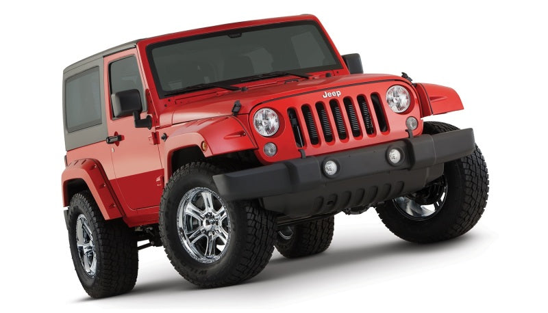 Load image into Gallery viewer, Bushwacker 07-18 Jeep Wrangler Pocket Style Flares 2pc - Black
