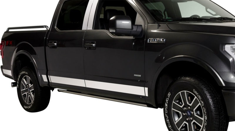 Load image into Gallery viewer, Putco 16-17 Nissan Titan Crew Cab 6.7ft Bed Stainless Steel Rocker Panels
