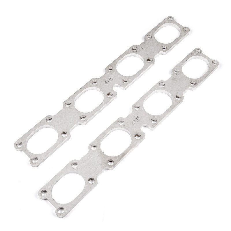 Load image into Gallery viewer, Stainless Works Chevrolet LT5 Flat Rectangular Port Header 304SS Exhaust Flanges 2in Primaries

