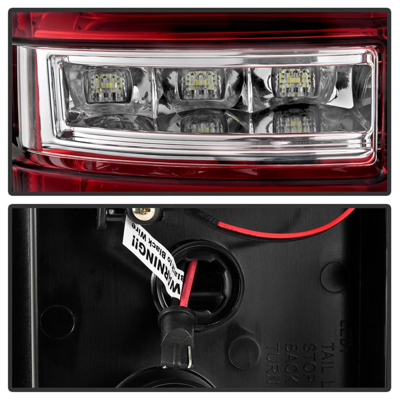 Load image into Gallery viewer, Spyder 16-17 Toyota Tacoma LED Tail Lights - Red Clear (ALT-YD-TT16-LED-RC)
