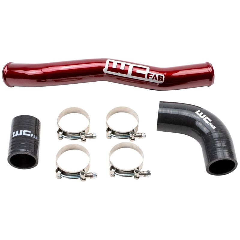 Load image into Gallery viewer, Wehrli 2020-2024 Chevrolet 6.6L L5P Duramax Upper Coolant Pipe - WCFab Red
