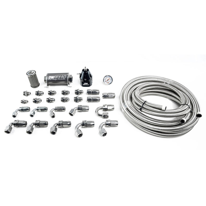 Load image into Gallery viewer, DeatschWerks 11-19 Ford Mustang X2 Series -10AN CPE Plumbing Kit
