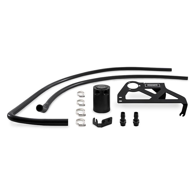 Load image into Gallery viewer, Mishimoto 12-18 Jeep Wrangler JK Baffled Oil Catch Can Kit - Black
