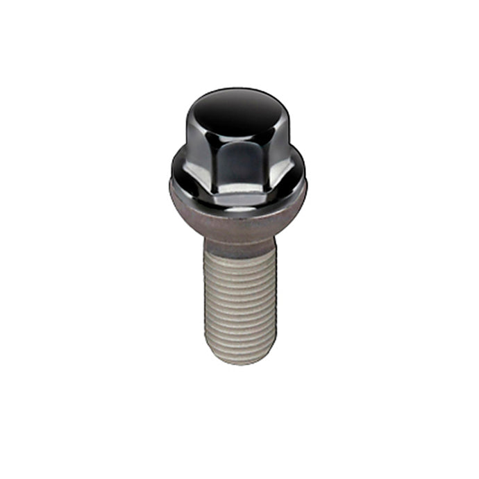 McGard Hex Lug Bolt (Radius Seat) M14X1.5 / 17mm Hex / 27.5mm Shank Length (Box of 50) - Black