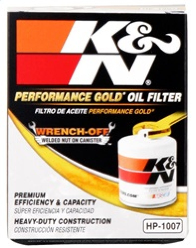 Load image into Gallery viewer, K&amp;N Buick / Chevrolet / Oldsmobile Performance Gold Oil Filter

