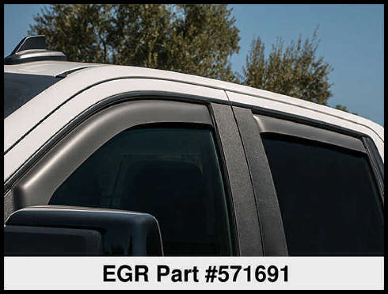 Load image into Gallery viewer, EGR 2019 Chevy 1500 Crew Cab In-Channel Window Visors - Dark Smoke
