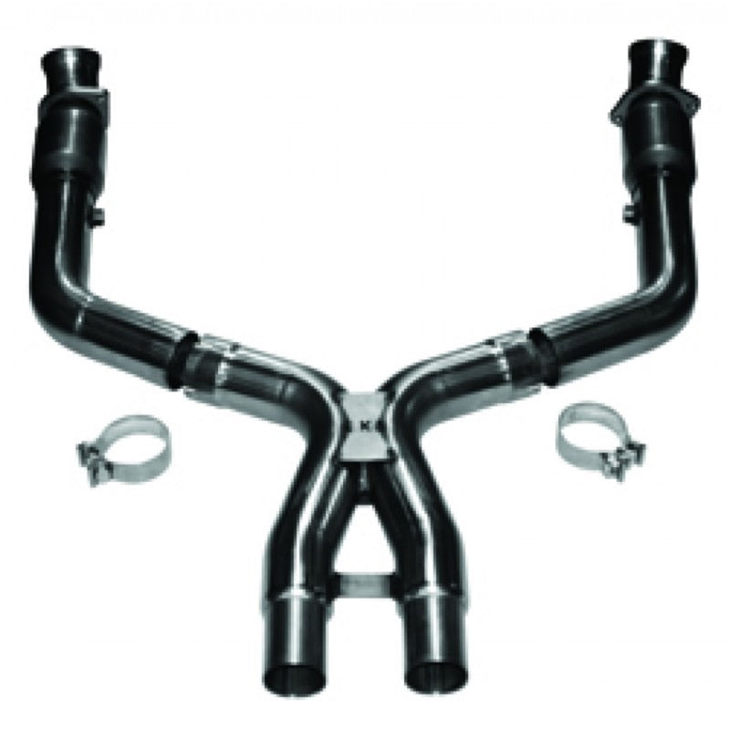 Load image into Gallery viewer, Kooks 11-14 Ford Mustang GT 5.0L 4V 3in x 2 3/4in OEM Cat X Pipe Kooks HDR Req
