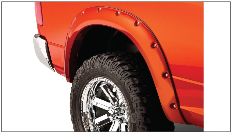 Load image into Gallery viewer, Bushwacker 09-18 Dodge Ram 1500 Fleetside Pocket Style Flares 4pc 67.4/76.3/96.3in Bed - Black
