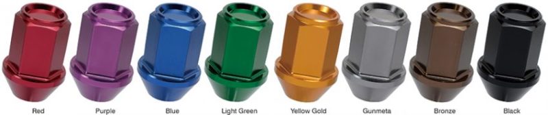 Load image into Gallery viewer, Project Kics 12x1.25 Leggdura Racing Lug Nuts - Yellow Gold w/Laser Logo (20 Pcs)
