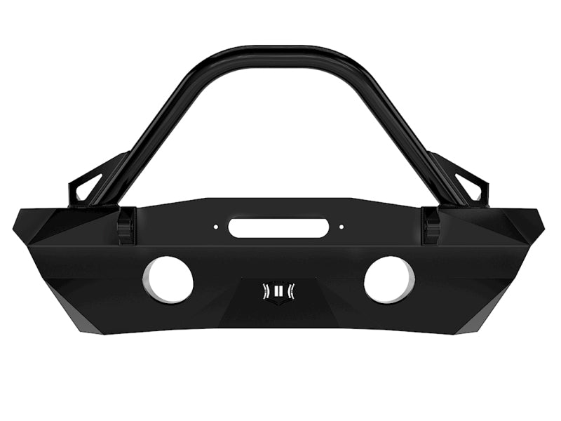 Load image into Gallery viewer, ICON 07-18 Jeep Wrangler JK Pro Series Front Bumper Rec Winch Mount w/Bar/Tabs
