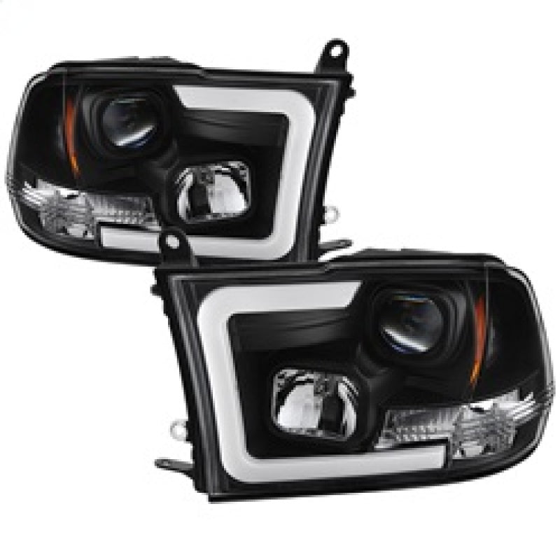 Load image into Gallery viewer, Spyder 09-16 Dodge Ram 1500 Version 2 Headlights Light Bar DRL Black PRO-YD-DR09V2-LBDRL-BK
