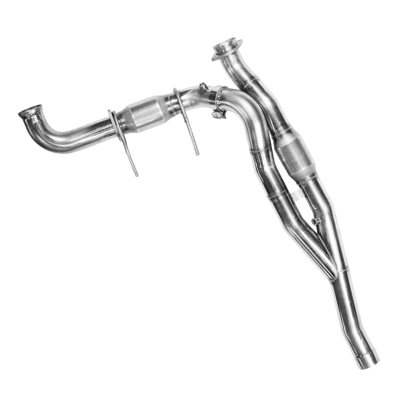 Load image into Gallery viewer, Kooks 10-14 Ford Raptor SVT 6.2L 4V ALL 3in SS OEM Exhaust GREEN Cat Y Pipe
