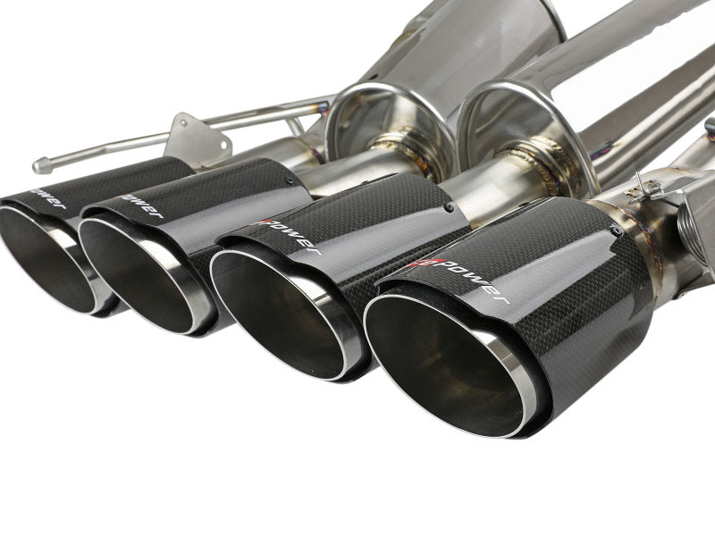 Load image into Gallery viewer, aFe MACH Force-Xp Axle-Back Exhaust System w/ Carbon Fiber Tips Chevrolet Corvette (C7) 14-19 6.2L
