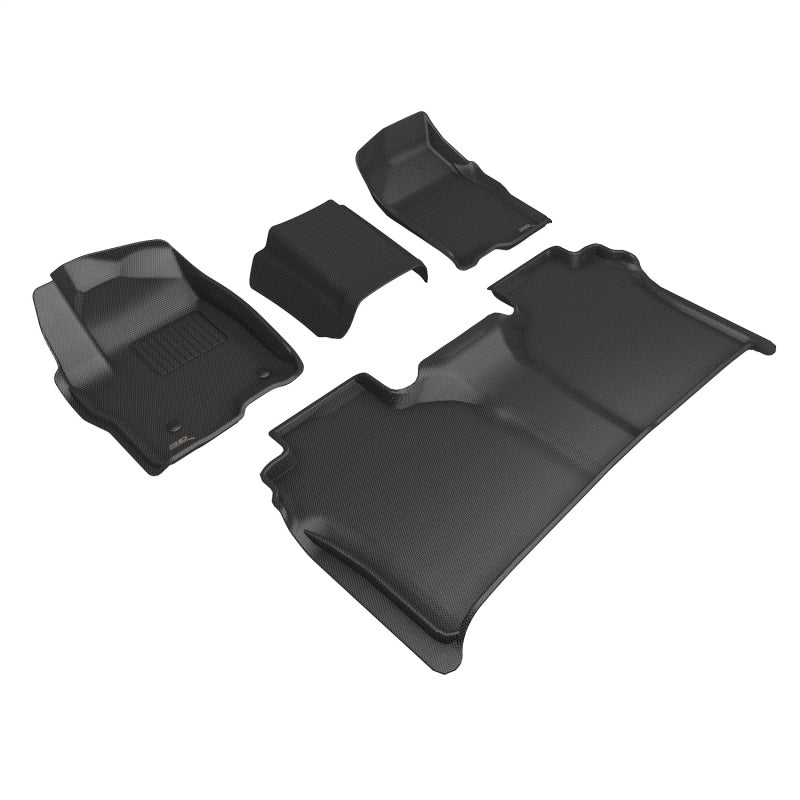 Load image into Gallery viewer, 3D MAXpider 19-23 GMC Sierra Crew Cab Kagu Floor Mat- Black R1 R2
