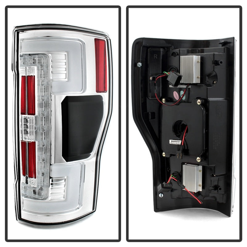 Load image into Gallery viewer, Spyder 17-18 Ford F-250 Super Duty (Excl LED Models) LED Tail Lights - Chrome (ALT-YD-FS17-LED-C)
