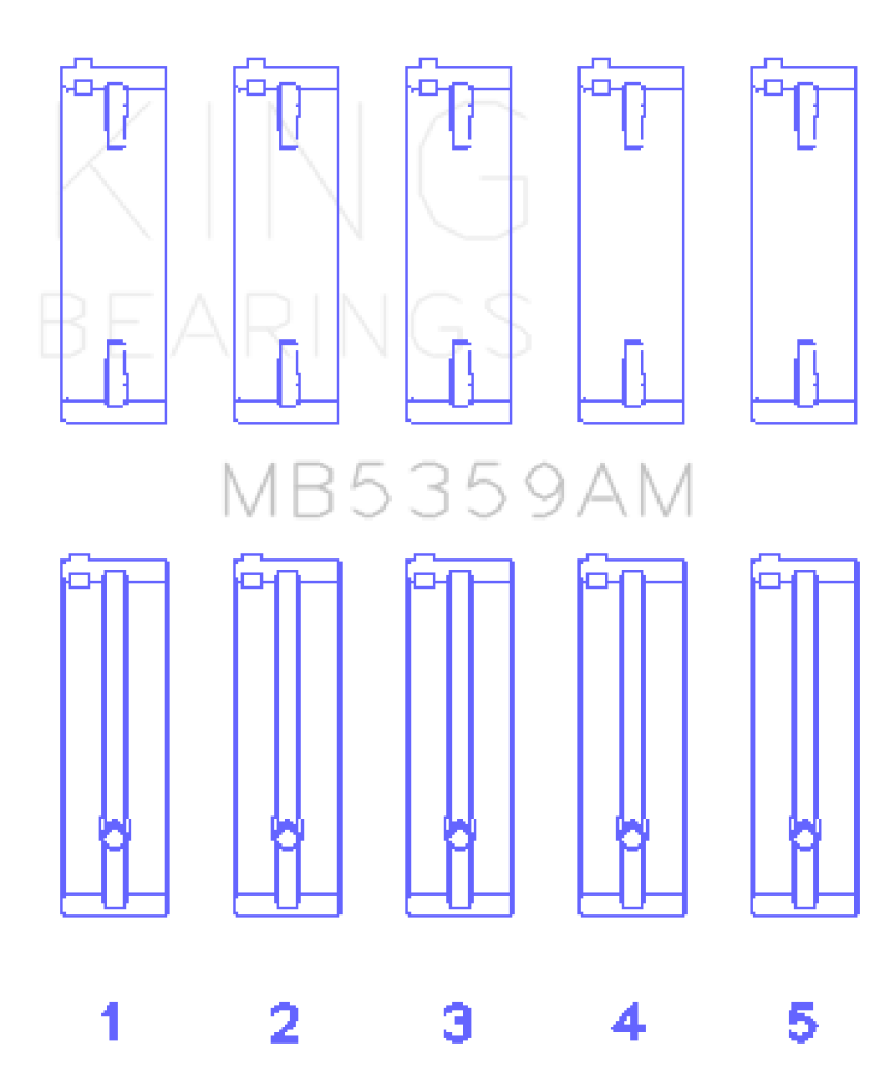Load image into Gallery viewer, King Engine Bearings Mazda FE 2.0L Main Bearing Set
