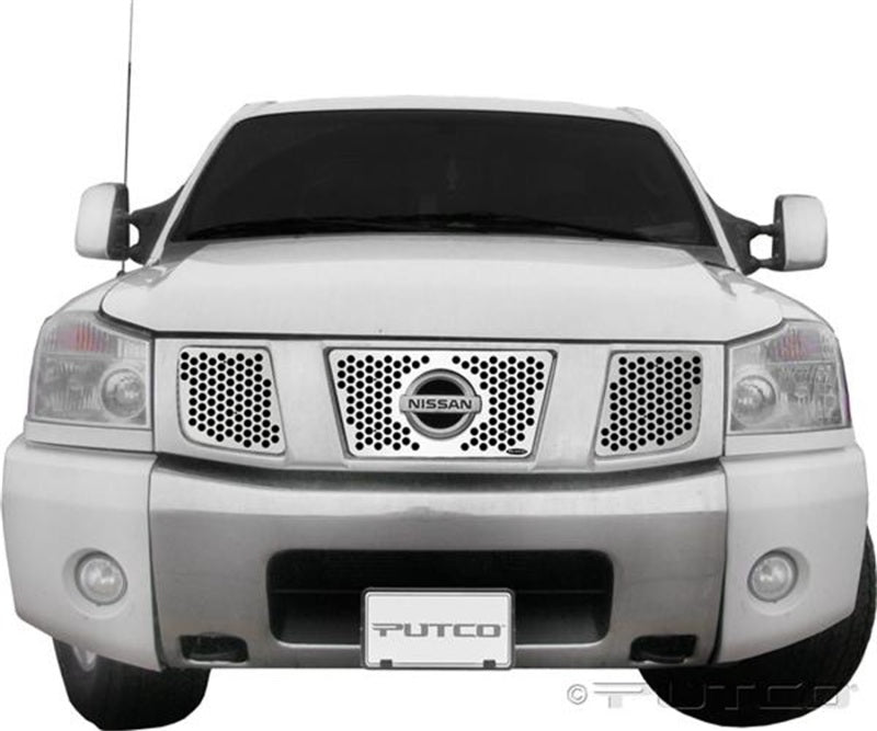Load image into Gallery viewer, Putco 04-07 Nissan Titan / Armada Punch Stainless Steel Grilles

