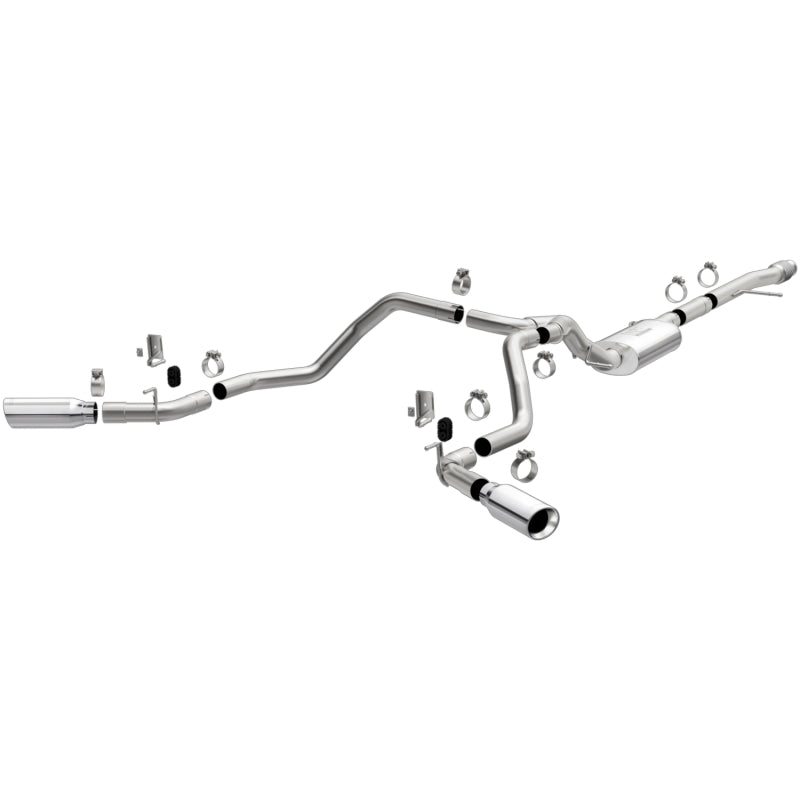 Load image into Gallery viewer, MagnaFlow 2019 Chevy Silverado 1500 V8 5.3L Street Series Dual Split Exit Exhaust w/ Polished Tips
