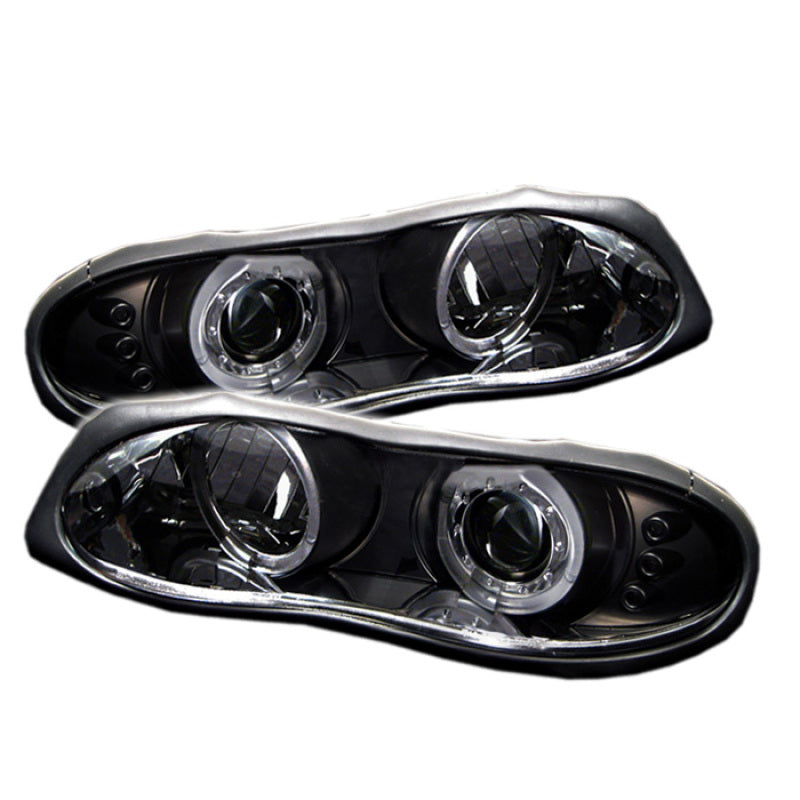 Load image into Gallery viewer, Spyder Chevy Camaro 98-02 Projector Headlights LED Halo LED Blk - Low H1 PRO-YD-CCAM98-HL-BK
