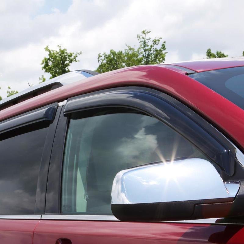 Load image into Gallery viewer, AVS 02-08 Dodge RAM 1500 Quad Cab Ventvisor Outside Mount Window Deflectors 4pc - Smoke
