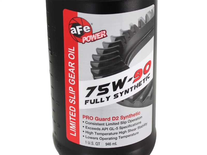 Load image into Gallery viewer, aFe Power Differential Cover Machined Fins 97-15 Jeep Dana 30 w/ 75W-90 Gear Oil 2 QT
