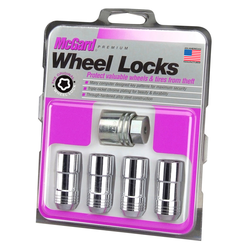 Load image into Gallery viewer, McGard Wheel Lock Nut Set - 4pk. (Cone Seat) M14X2.0 / 13/16 Hex / 2.25in. Length - Chrome
