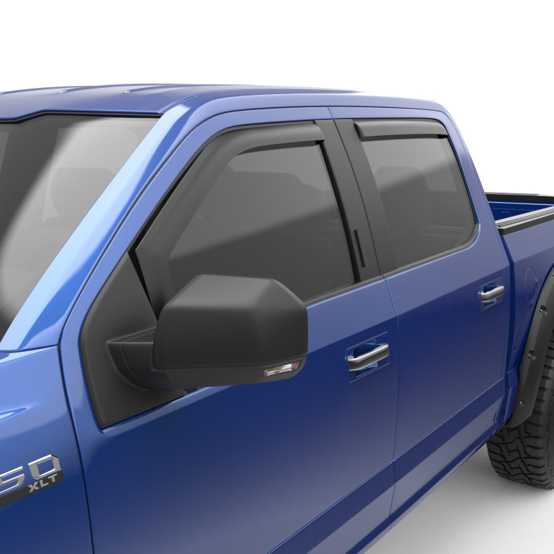 Load image into Gallery viewer, EGR 15+ Ford F150 Super Cab In-Channel Window Visors - Set of 4 - Matte (573475)
