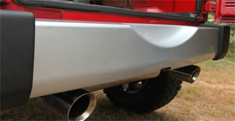 Load image into Gallery viewer, Omix Rear Bumper Applique Silver 07-18 Jeep Wrangler
