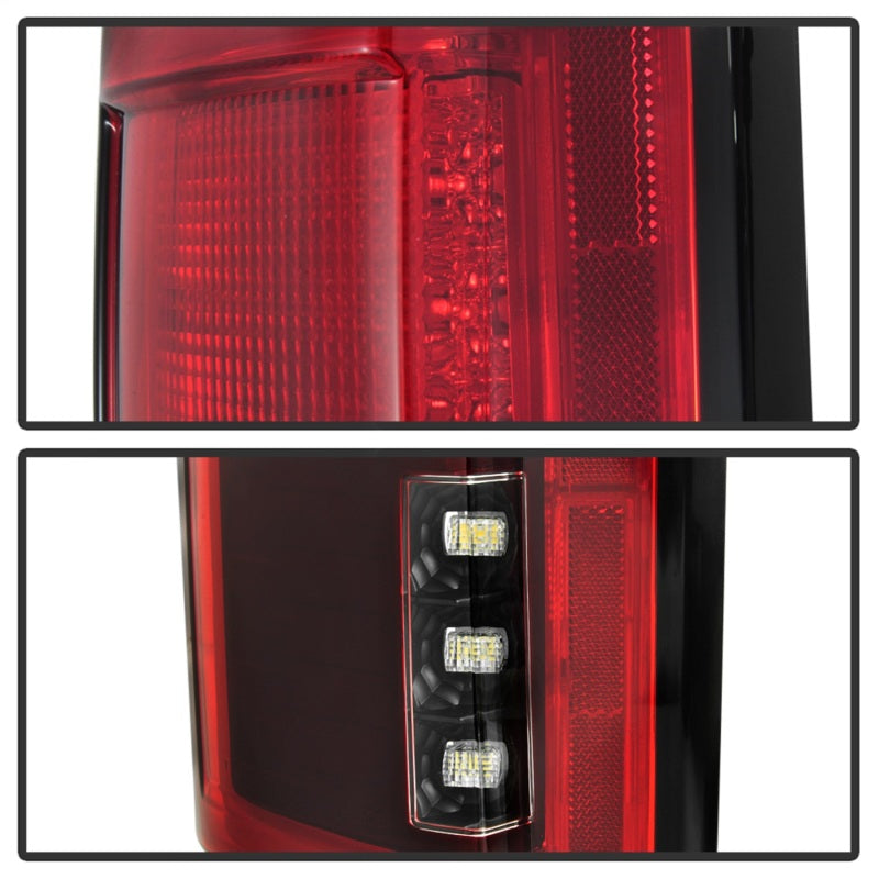 Load image into Gallery viewer, Spyder 15-18 Ford F-150 LED Tail Lights (w/Blind Spot) - Red Clear (ALT-YD-FF15015BS-LBLED-RC)
