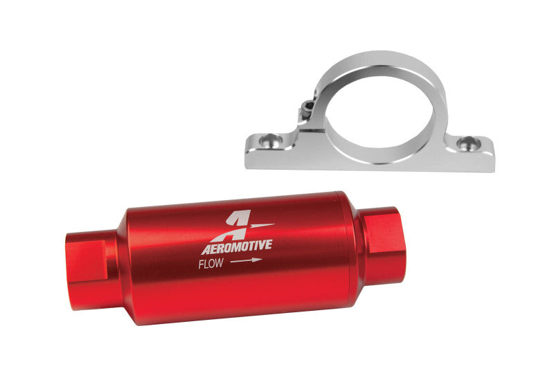 Load image into Gallery viewer, Aeromotive Filter / Bracket Combo Kit - 12304 Filter / 12305 Billet Bracket
