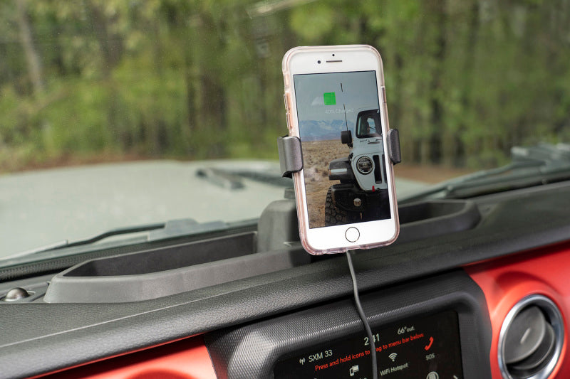 Load image into Gallery viewer, Rugged Ridge Dash Multi-Mount Charging Phone Kit 18-20 Jeep Wrangler JL/JT
