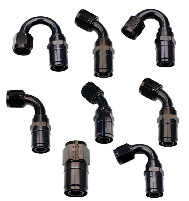 Load image into Gallery viewer, Fragola -8AN Race-Rite Crimp-On Hose End 150 Degree
