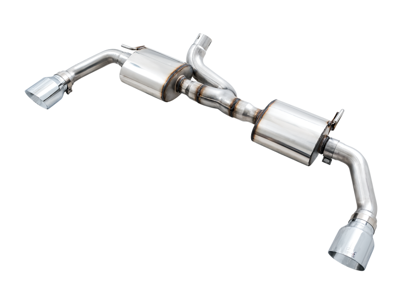 Load image into Gallery viewer, AWE Tuning 07-18 Jeep Wrangler JK/JKU 3.6L Tread Edition Axle-Back Dual Exhaust - Chrome Silver Tips

