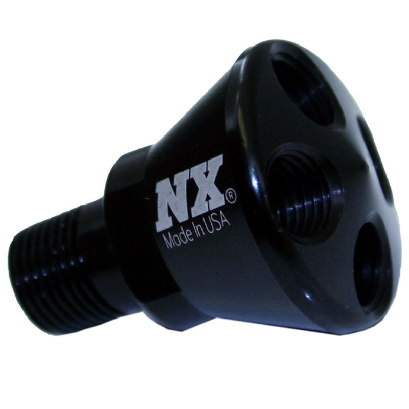Load image into Gallery viewer, Nitrous Express 4 Port Micro Showerhead Distribution Block - Black
