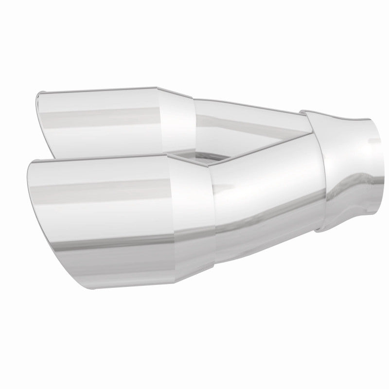 Load image into Gallery viewer, MagnaFlow Double Wall 3in Dual Round Polished Tip 2.25in Inlet
