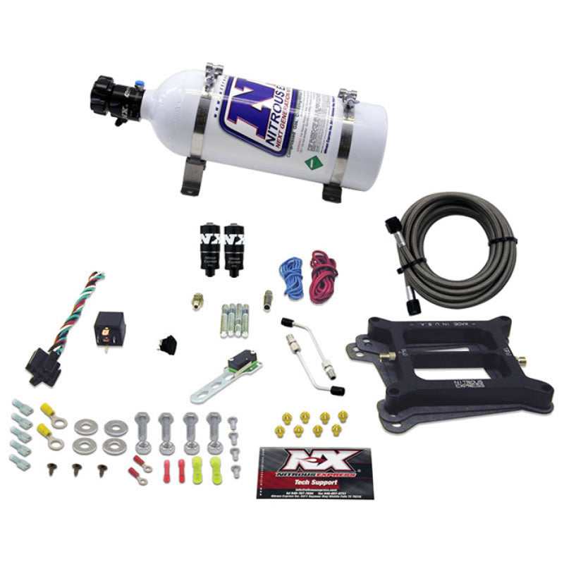 Load image into Gallery viewer, Nitrous Express 4150 Hitman Plus 4-BBL Nitrous Kit (50-200HP) w/5lb Bottle
