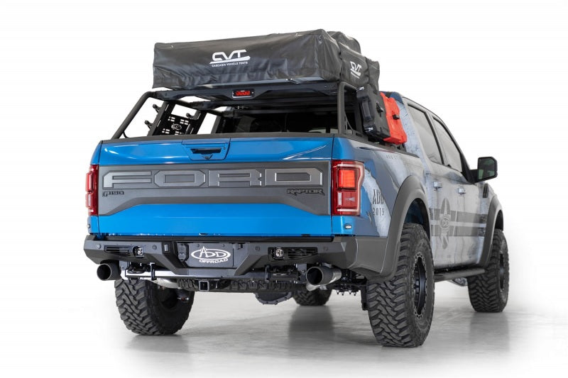 Load image into Gallery viewer, Addictive Desert Designs 17-20 Ford Raptor F-150 Bomber Rear Bumper w/ Backup Sensor Cutouts
