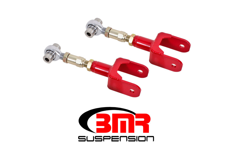 Load image into Gallery viewer, BMR 79-04 Fox Mustang Upper Control Arms On-Car Adj. Rod Ends - Red
