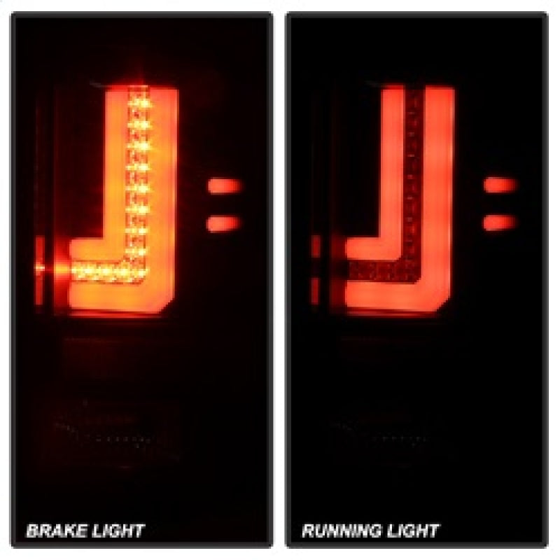 Load image into Gallery viewer, Spyder GMC Sierra 14-16 LED Tail Lights Black ALT-YD-GS14-LBLED-BK
