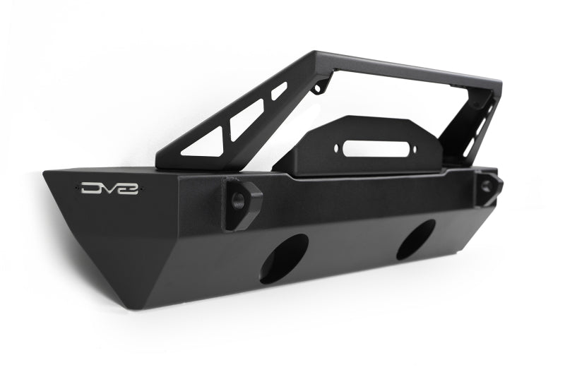 Load image into Gallery viewer, DV8 Offroad 07-23 Jeep Wrangler/Gladiator JT/JK/JL FS-25 Stubby Front Bumper w/Plated Bull Bar
