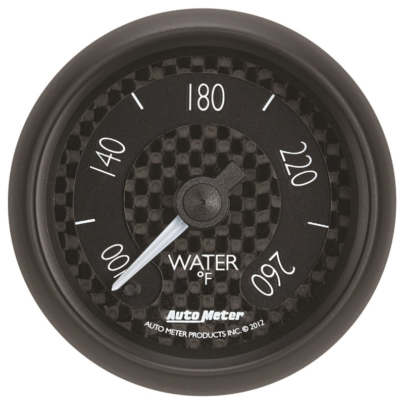 Load image into Gallery viewer, Autometer GT Series 52mm Full Sweep Electronic 100-260 Deg F Water Temperature Gauge
