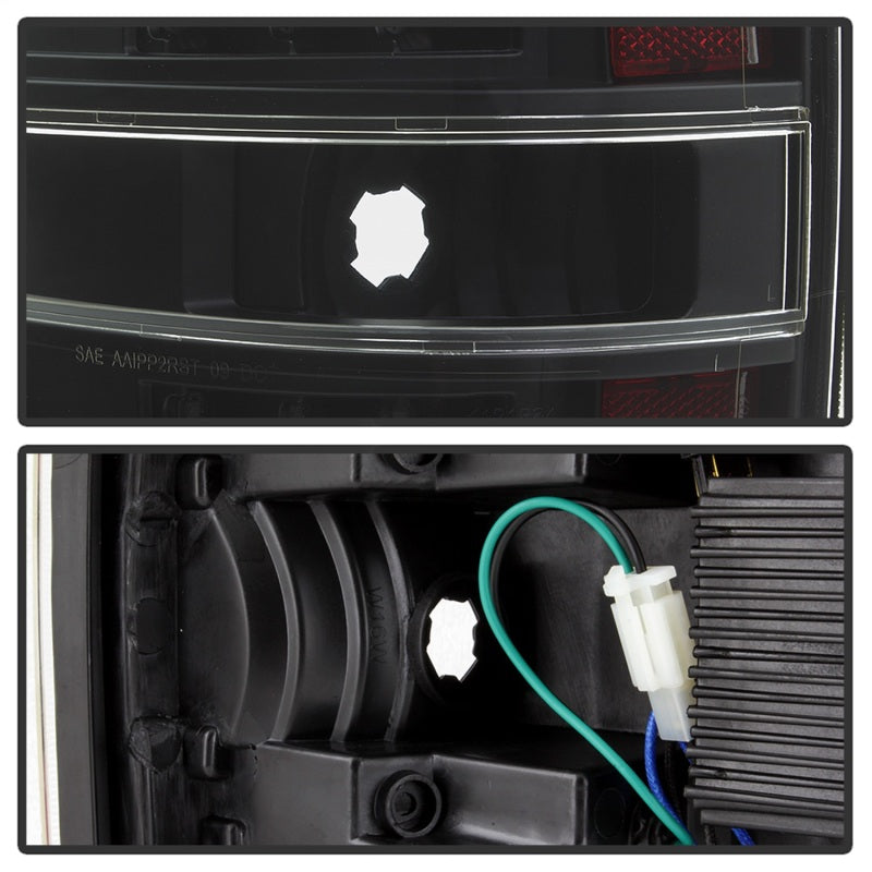 Load image into Gallery viewer, xTune 09-14 Ford F-150 Light Bar LED Tail Lights - Black (ALT-JH-FF15009-LBLED-BK)
