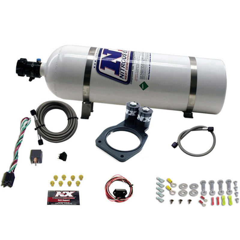 Load image into Gallery viewer, Nitrous Express 10-15 Chevrolet Camaro Nitrous Plate Kit (50-150HP) w/15lb Bottle
