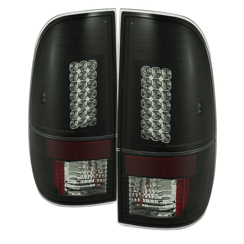 Load image into Gallery viewer, Spyder Ford F150 side 97-03/F250 Super Duty 99-07 LED Tail Lights Blk Smke ALT-YD-FF15097-LED-BSM
