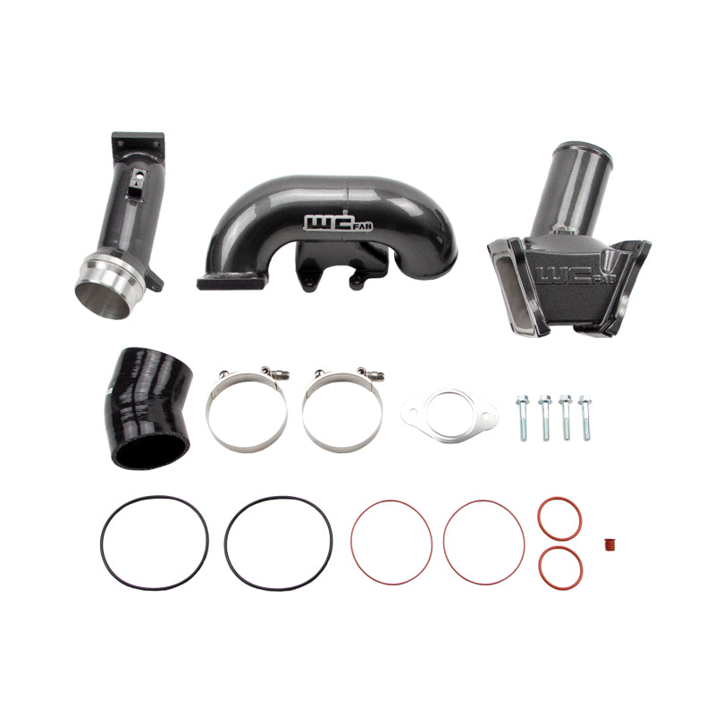 Load image into Gallery viewer, Wehrli 2006-2007 LBZ Duramax High Flow 3in Y-Bridge Kit- Gloss Black
