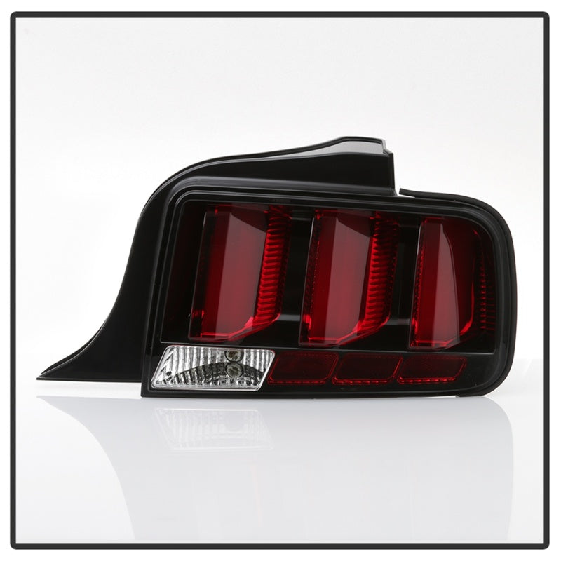 Load image into Gallery viewer, Spyder 05-09 Ford Mustang (Red Light Bar) LED Tail Lights - Black ALT-YD-FM05V3-RBLED-BK
