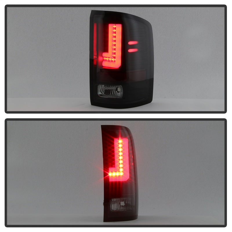 Load image into Gallery viewer, Spyder GMC Sierra 2016-2017 Light Bar LED Tail Lights - Black Smoke ALT-YD-GS16-LED-BSM
