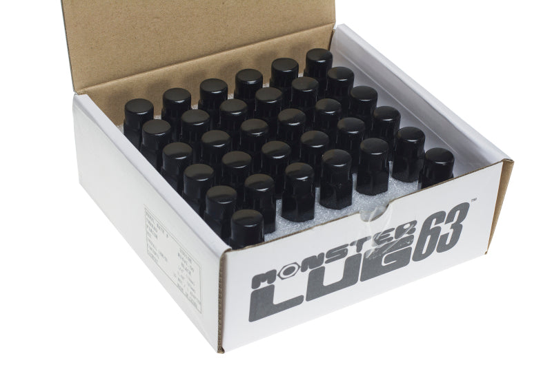 Load image into Gallery viewer, Wheel Mate Muteki HR38 Open End Lug Nuts 12x1.25 Black Chrome / Yellow Ring
